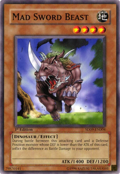 Mad Sword Beast [SD09-EN004] Common Yu-Gi-Oh!