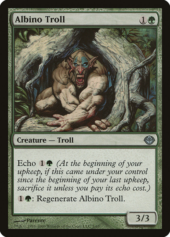 Albino Troll [Duel Decks: Garruk vs. Liliana] Magic: The Gathering