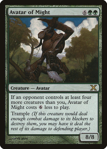 Avatar of Might [Tenth Edition] Magic: The Gathering