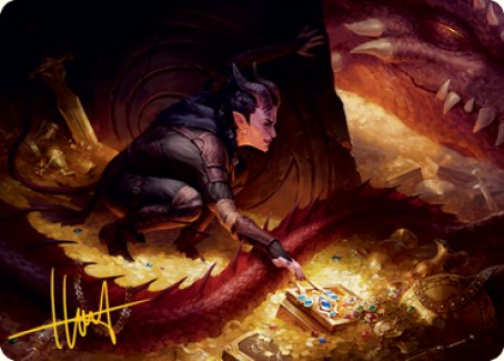 Hoard Robber Art Card (Gold-Stamped Signature) [Dungeons & Dragons: Adventures in the Forgotten Realms Art Series] Magic: The Gathering
