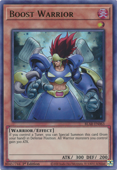 Boost Warrior [BLAR-EN063] Ultra Rare Yu-Gi-Oh!