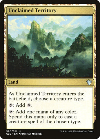 Unclaimed Territory [Commander 2020] Magic: The Gathering