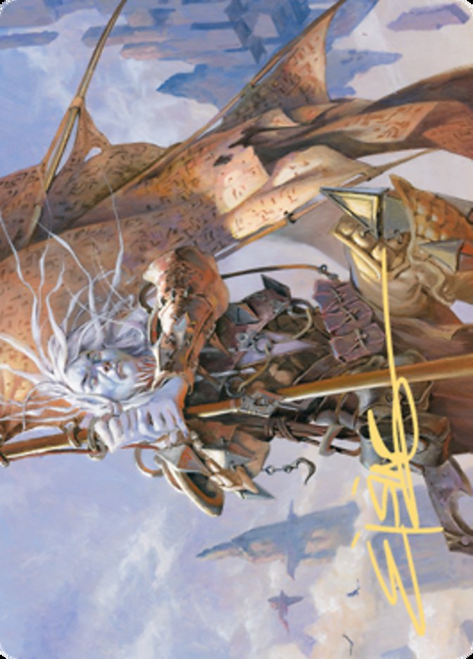 Sea Gate Banneret Art Card (Gold-Stamped Signature) [Zendikar Rising Art Series] Magic: The Gathering