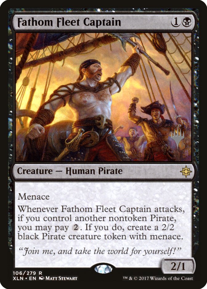 Fathom Fleet Captain (Promo Pack) [Ixalan Promos] Magic: The Gathering