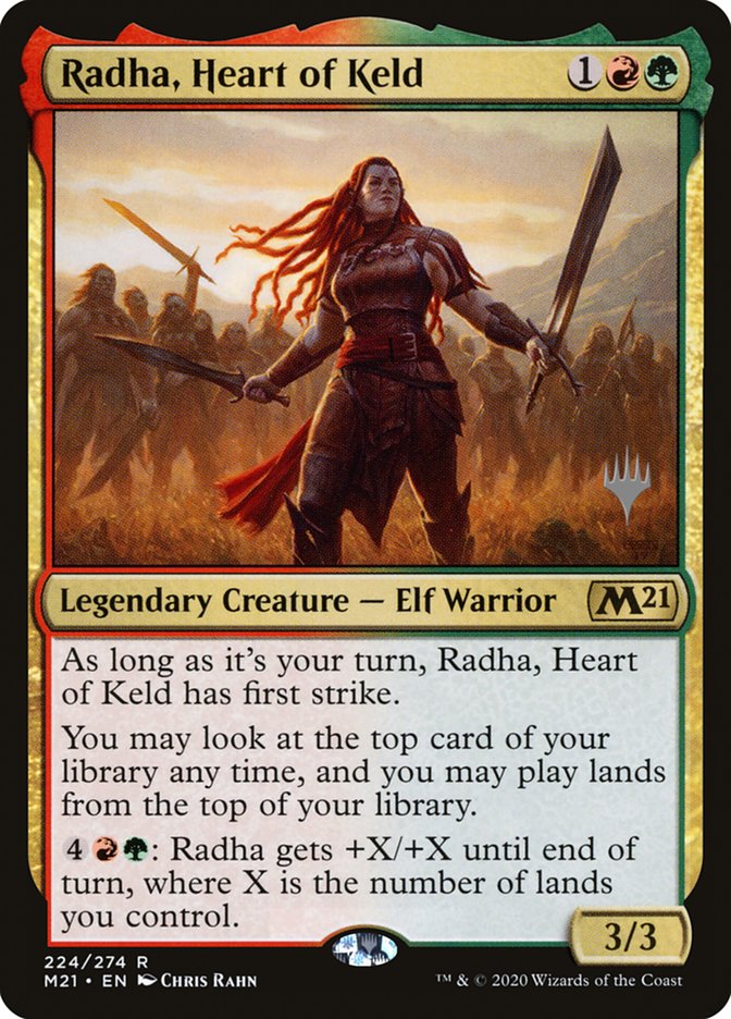 Radha, Heart of Keld (Promo Pack) [Core Set 2021 Promos] Magic: The Gathering
