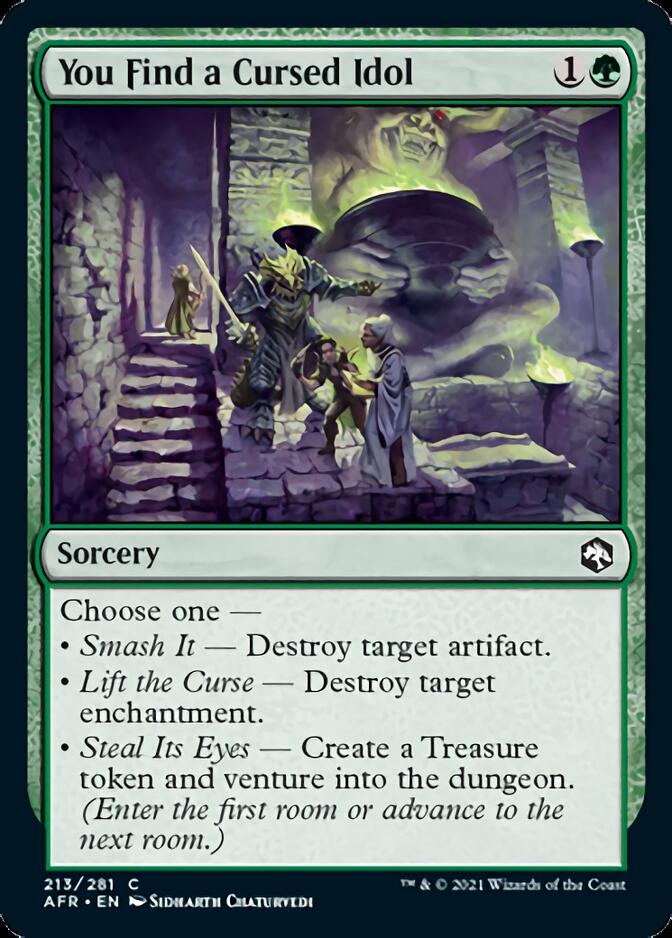 You Find a Cursed Idol [Dungeons & Dragons: Adventures in the Forgotten Realms] Magic: The Gathering