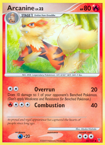 Arcanine (50/147) [Platinum: Supreme Victors] Pokémon