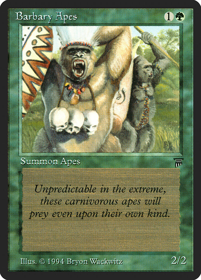 Barbary Apes [Legends] Magic: The Gathering