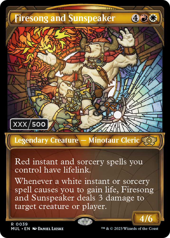 Firesong and Sunspeaker (Serialized) [Multiverse Legends] Magic: The Gathering