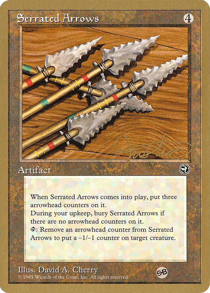 Serrated Arrows (Mark Justice) (SB) [Pro Tour Collector Set] Magic: The Gathering