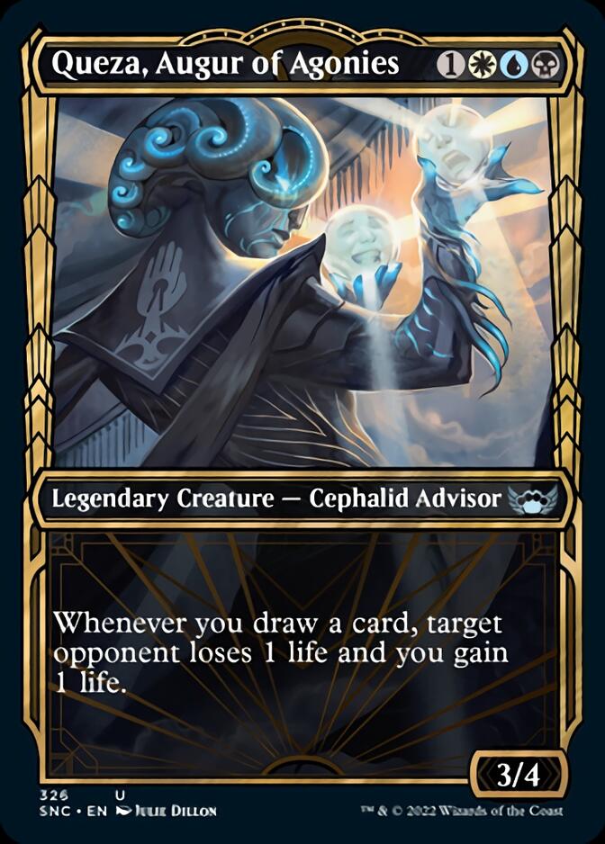 Queza, Augur of Agonies (Showcase Golden Age) [Streets of New Capenna] Magic: The Gathering