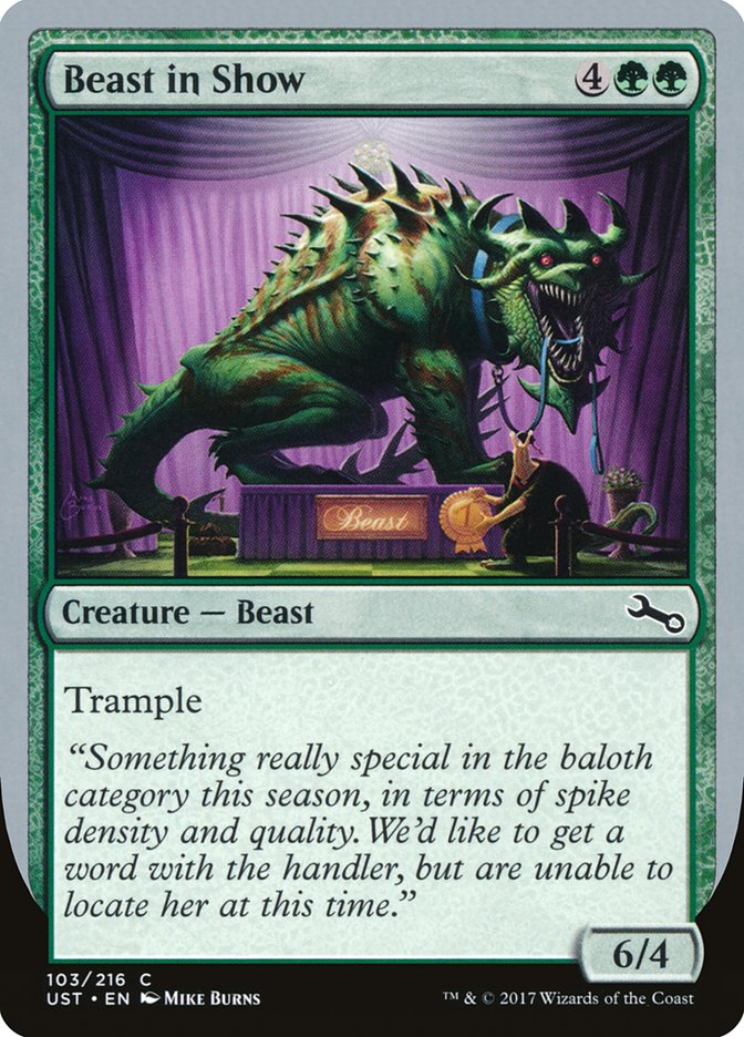 Beast in Show ("Something really special...") [Unstable] Magic: The Gathering