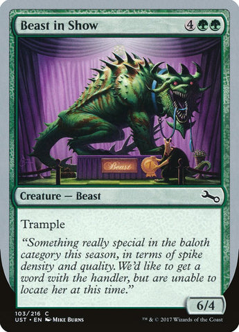 Beast in Show ("Something really special...") [Unstable] Magic: The Gathering