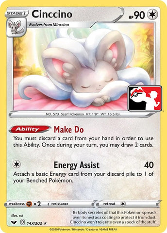 Cinccino (147/202) [Prize Pack Series One] Pokémon