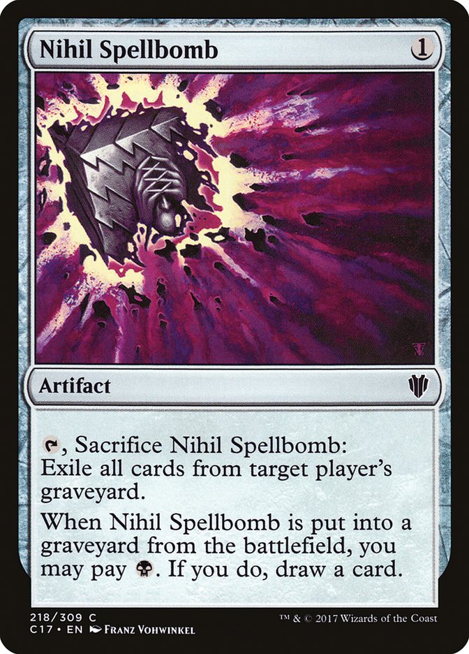 Nihil Spellbomb [Commander 2017] Magic: The Gathering