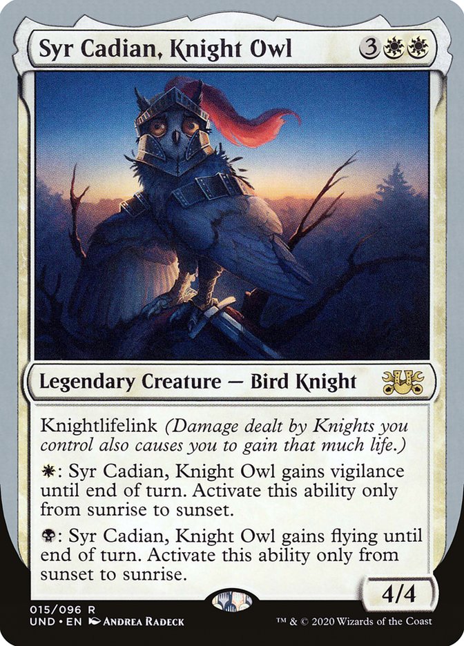 Syr Cadian, Knight Owl [Unsanctioned] Magic: The Gathering