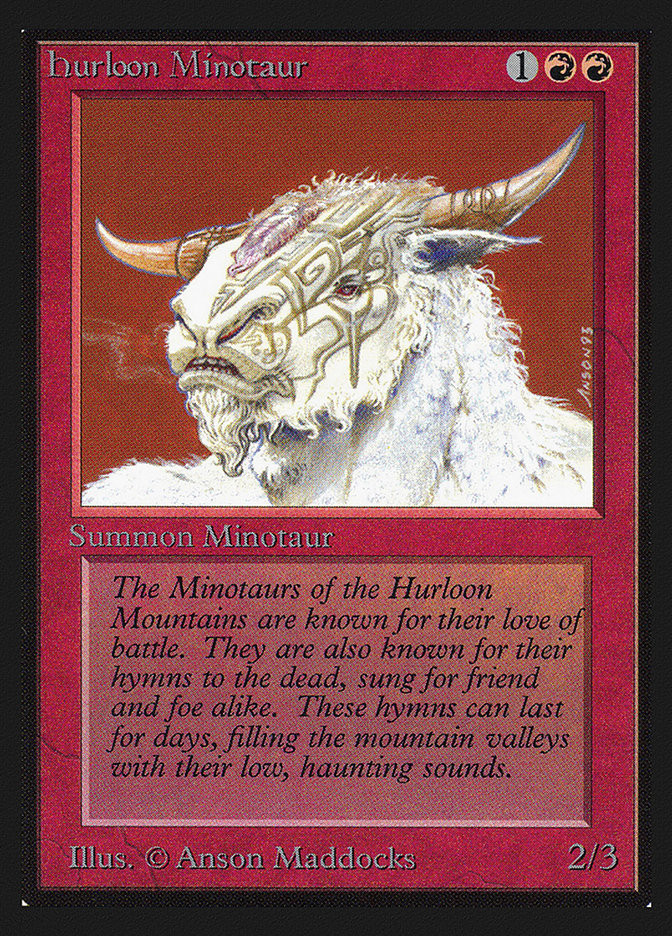Hurloon Minotaur [Collectors' Edition] Magic: The Gathering