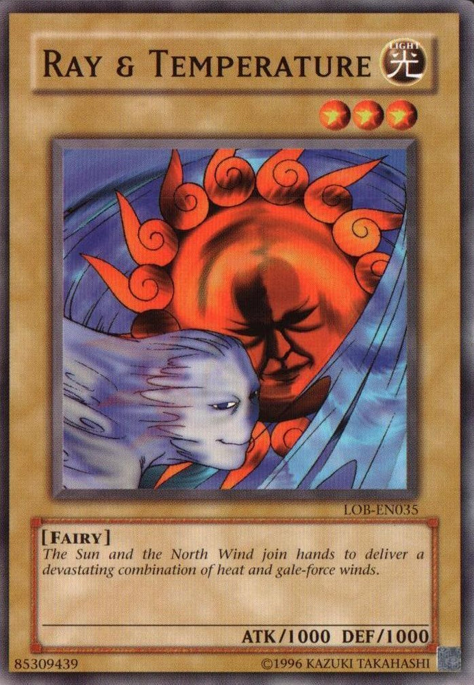 Ray & Temperature [LOB-EN035] Common Yu-Gi-Oh!