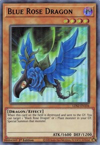 Blue Rose Dragon (Green) [LDS2-EN104] Ultra Rare Yu-Gi-Oh!