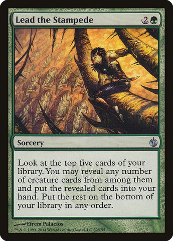 Lead the Stampede [Mirrodin Besieged] Magic: The Gathering