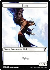 Bird (002) // Sculpture Double-Sided Token [Commander 2019 Tokens] Magic: The Gathering