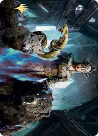 Kolvori, God of Kinship Art Card (Gold-Stamped Signature) [Kaldheim Art Series] Magic: The Gathering