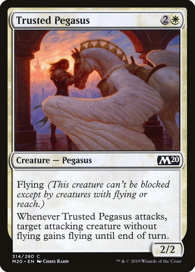 Trusted Pegasus [Core Set 2020] Magic: The Gathering