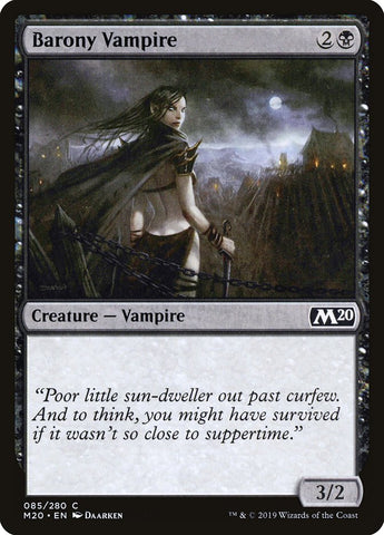 Barony Vampire [Core Set 2020] Magic: The Gathering