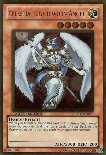 Celestia, Lightsworn Angel [GLD4-EN025] Gold Rare Yu-Gi-Oh!