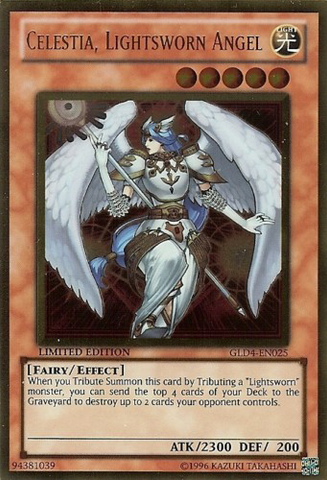 Celestia, Lightsworn Angel [GLD4-EN025] Gold Rare Yu-Gi-Oh!