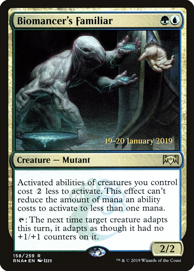 Biomancer's Familiar [Ravnica Allegiance Prerelease Promos] Magic: The Gathering