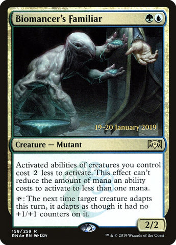 Biomancer's Familiar [Ravnica Allegiance Prerelease Promos] Magic: The Gathering