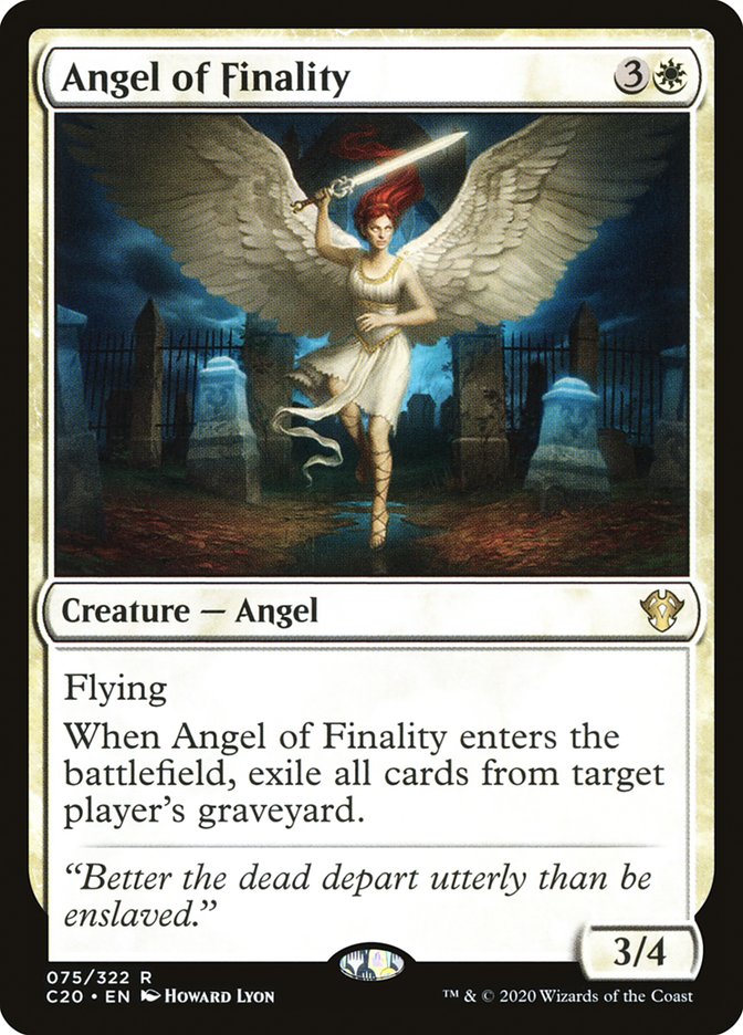 Angel of Finality [Commander 2020] Magic: The Gathering
