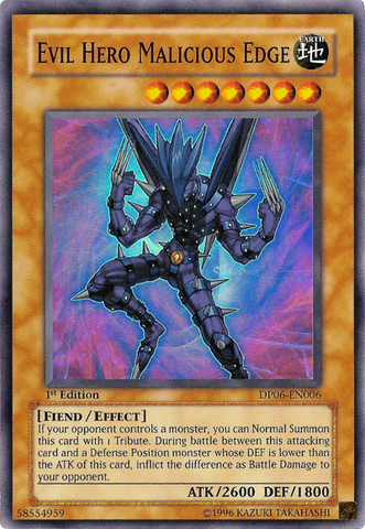 Evil Hero Malicious Edge [DP06-EN006] Super Rare Yu-Gi-Oh!