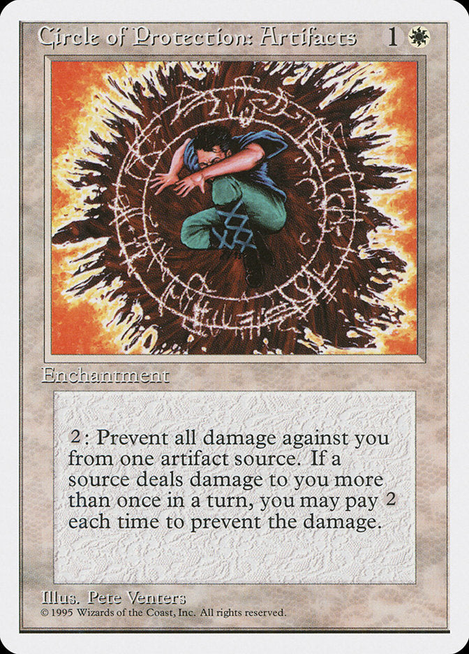 Circle of Protection: Artifacts [Fourth Edition] Magic: The Gathering