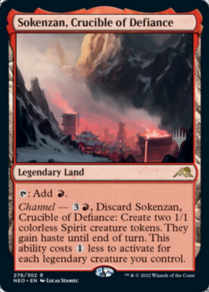 Sokenzan, Crucible of Defiance (Promo Pack) [Kamigawa: Neon Dynasty Promos] Magic: The Gathering