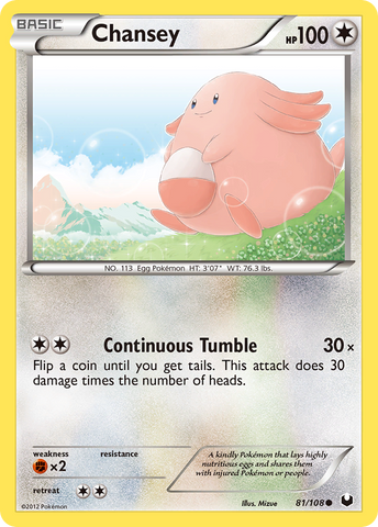 Chansey (81/108) [Black & White: Dark Explorers] Pokémon