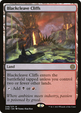 Blackcleave Cliffs [Phyrexia: All Will Be One] Magic: The Gathering