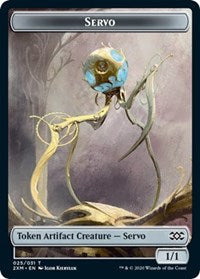 Servo // Thopter (008) Double-Sided Token [Double Masters Tokens] Magic: The Gathering
