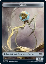 Servo // Thopter (008) Double-Sided Token [Double Masters Tokens] Magic: The Gathering