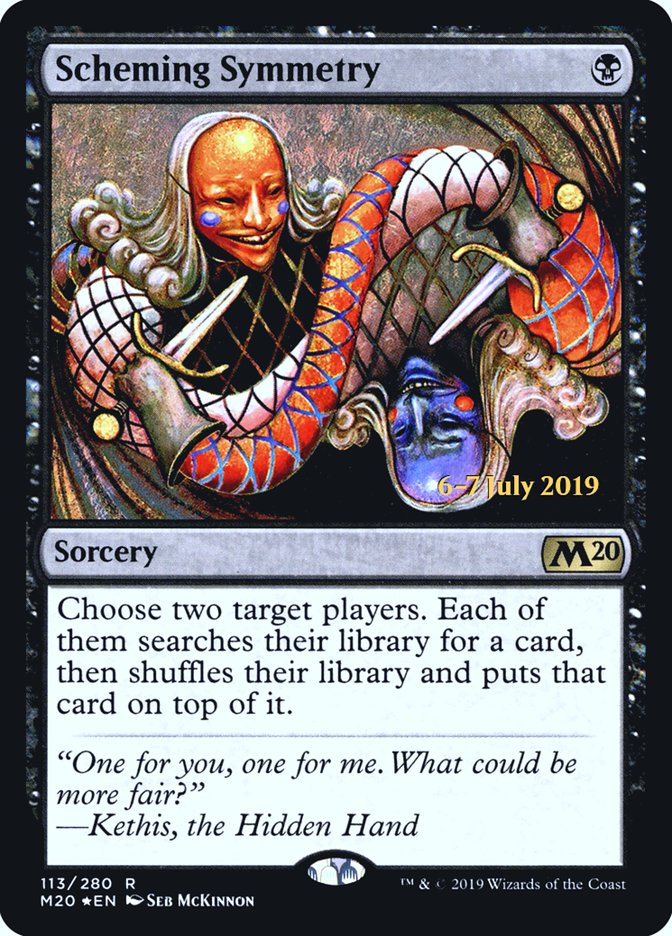Scheming Symmetry [Core Set 2020 Prerelease Promos] Magic: The Gathering