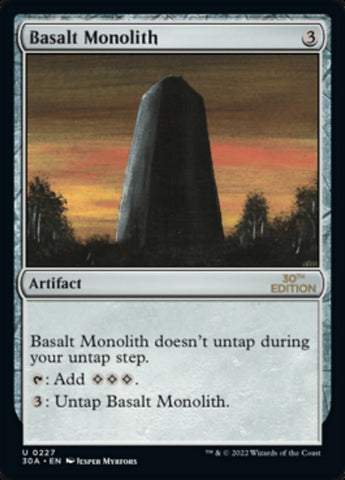 Basalt Monolith [30th Anniversary Edition] Magic: The Gathering