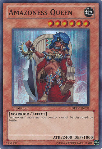 Amazoness Queen [DREV-EN032] Super Rare Yu-Gi-Oh!