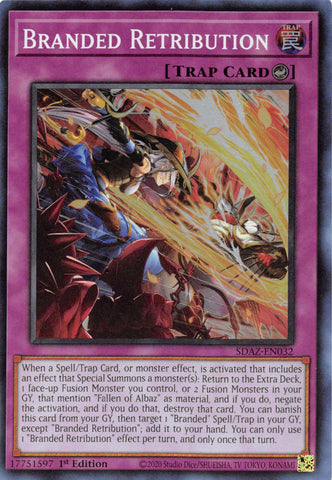 Branded Retribution [SDAZ-EN032] Super Rare Yu-Gi-Oh!