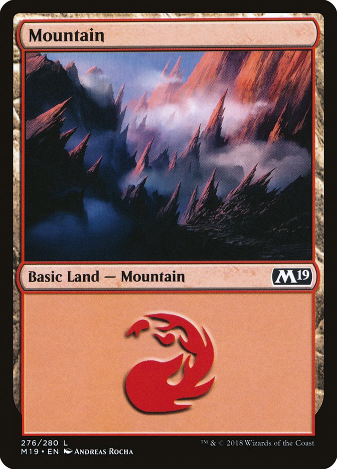 Mountain (276) [Core Set 2019] Magic: The Gathering