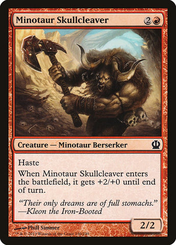 Minotaur Skullcleaver [Theros] Magic: The Gathering