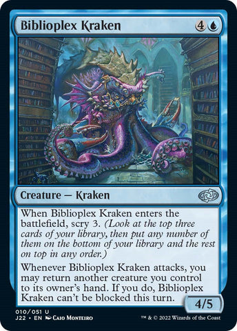 Biblioplex Kraken [Jumpstart 2022] Magic: The Gathering