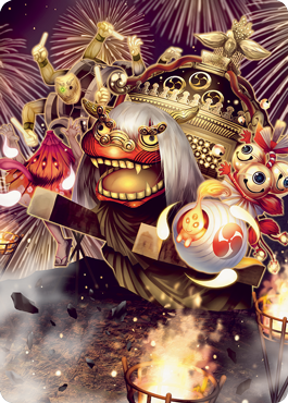 March of Reckless Joy Art Card [Kamigawa: Neon Dynasty Art Series] Magic: The Gathering