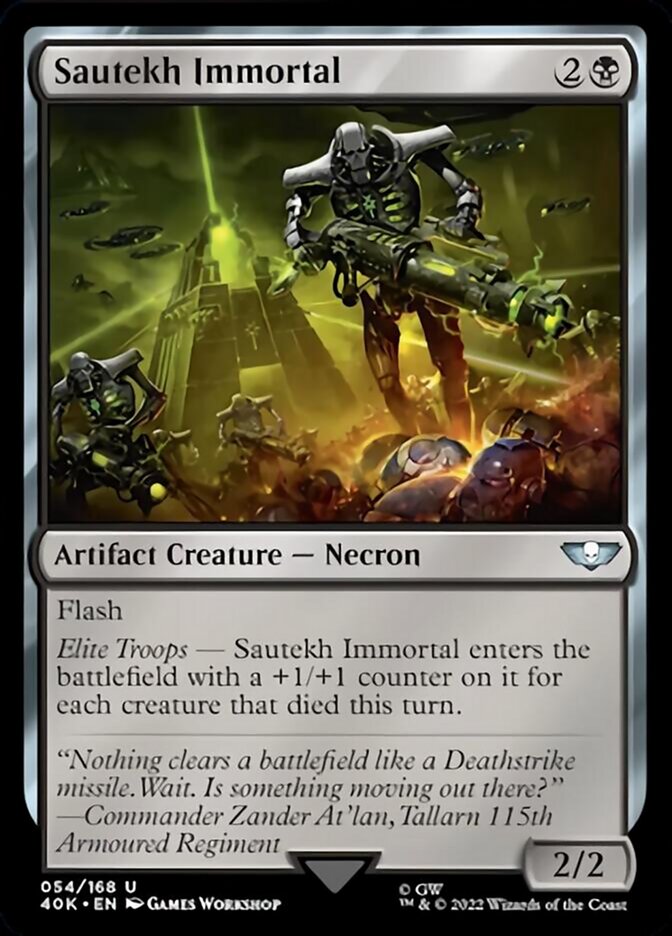 Sautekh Immortal (Surge Foil) [Warhammer 40,000] Magic: The Gathering