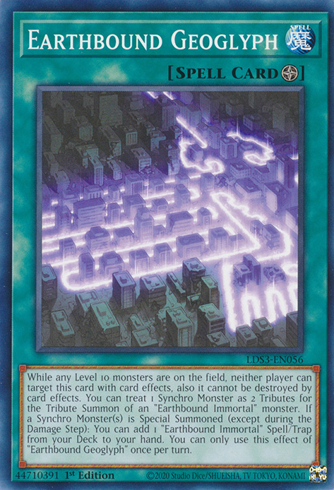 Earthbound Geoglyph [LDS3-EN056] Common Yu-Gi-Oh!